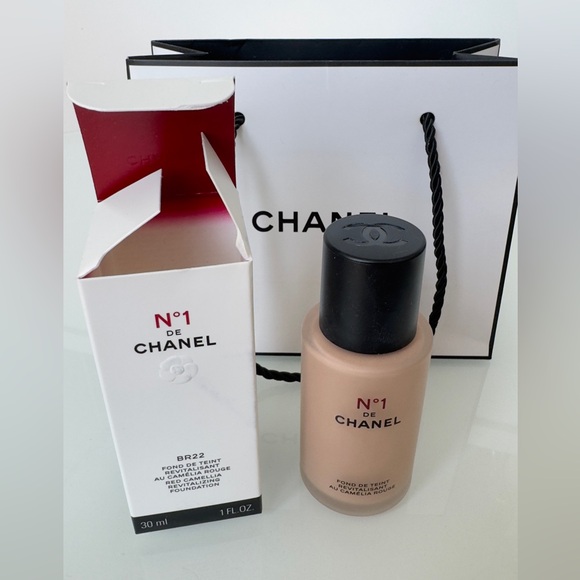 CHANEL Other - LIKE NEW Chanel Red Camellia Revitalizing Foundation BR22